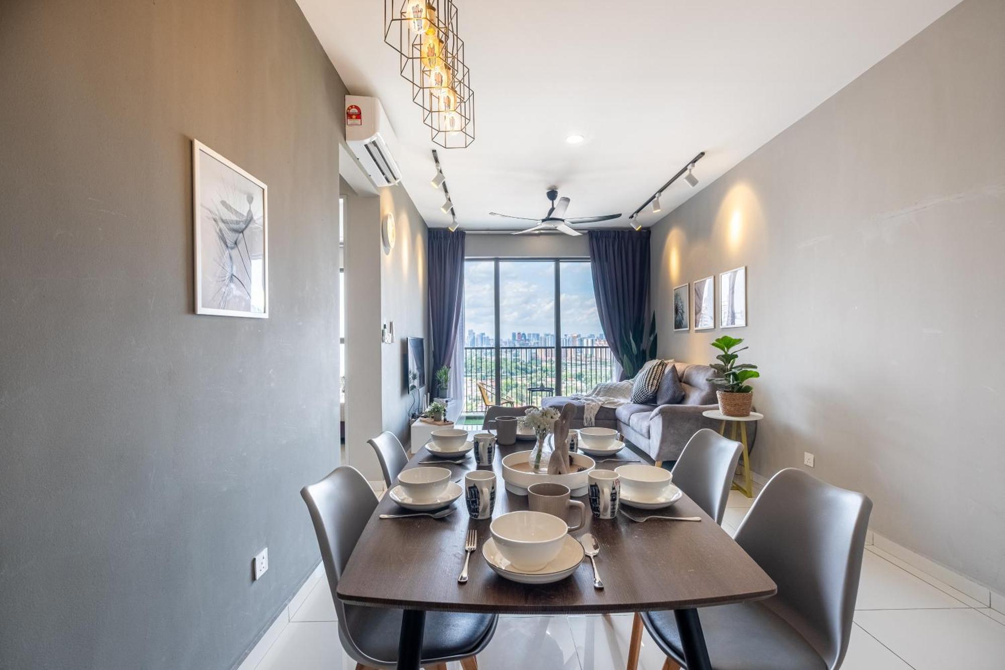 Wi-fi 500mbps Cozy 3br 7pax@kenwingston Platz Pangsapuri *